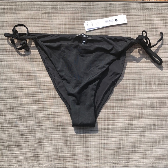 Aqua Swim Other - NWT Aqua Swim Moderate Coverage String Bikini In Black Size X- Large